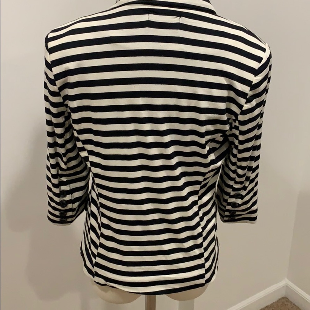 Black/white knit blazer Sz M - Picture 2 of 8